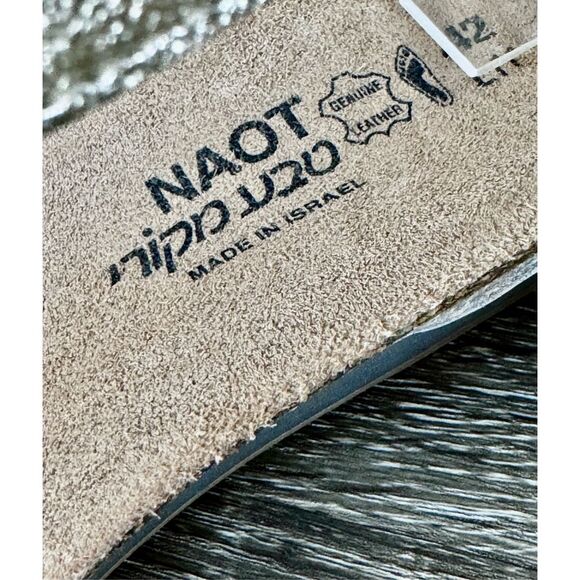 NAOT Footwear Pixie Wedge Sandal with Cork Footbed and Arch Support Footbed Adju - Picture 8 of 9